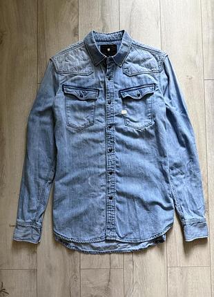 Джинсова сорочка g star raw diesel replay