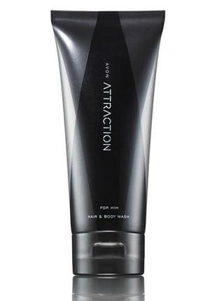 Шампунь-гель для душу avon attraction для нього (200 мл)