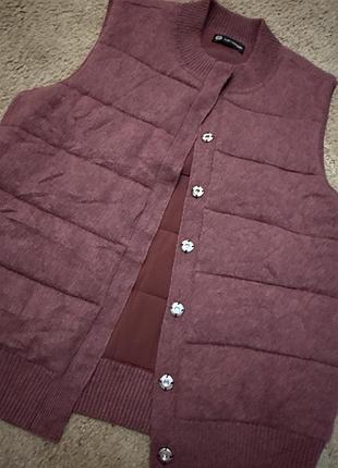 Безрукавка утеплённая кашемир