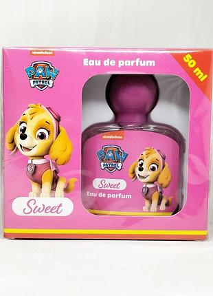 Детская туалетна вода nickelodeon paw patrol eau de toilette 50 мл.