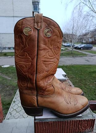 Оригінальні шкіряні чоботи казаки texas