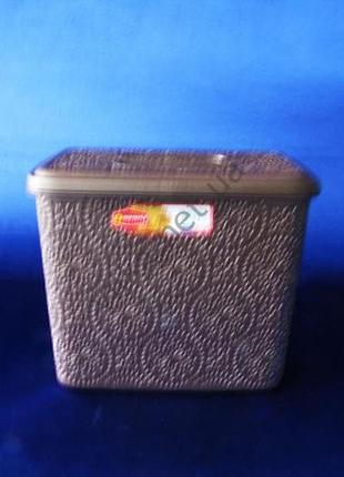 Корзина для порошка пластмассовая "ротанг" 8 л. variomarket