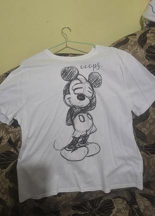 Біла футболка з мікі disney