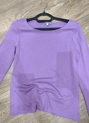 Лонгслив, реглан базовый, сиреневый цвет 
размер указан 12
известный бренд