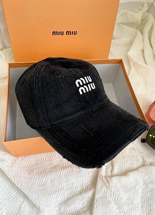 Женская бейсболка miu miu кепка для девочек от миу миу женская брендовая кепка