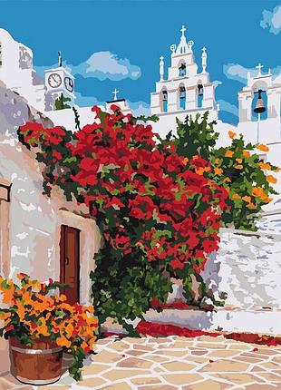 Картина по номерам цветущая греция 40 х 50 см тм идейка кно3577