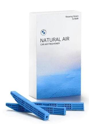 Комплект сменных картриджей bmw natural air "relaxing ocean" 3 шт