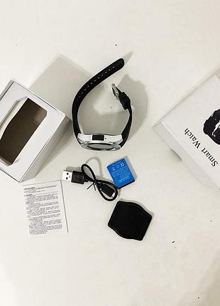 Умные смарт-часы smart watch v8. цвет: серебро