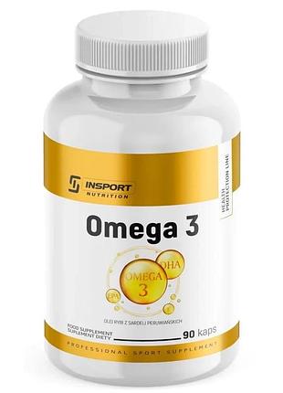 Натуральная добавка insport nutrition омега-3 90 капсул