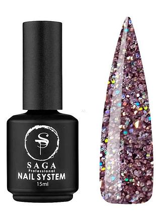 Гель-лак для ногтей светоотражающий saga, 8 мл №14