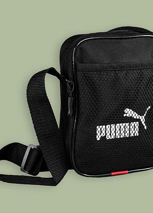 Барсетка puma черная мужская сумка через плечо puma