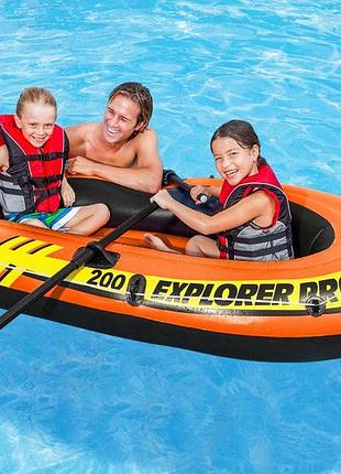 Надувная лодка intex explorer pro 200