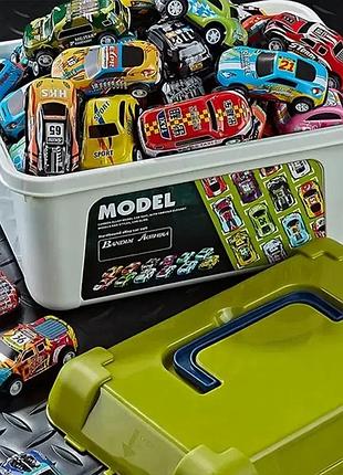 Набор игрушечных машинок 50 шт в кейсе