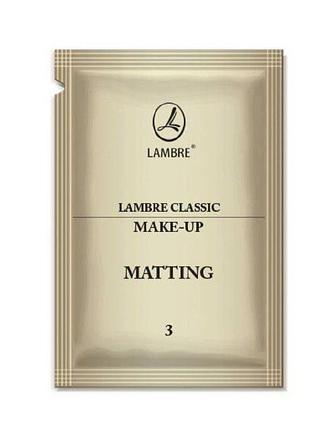 Пробник тональної основи lambre make-up matting 03 2 мл / тестер матуючого тонального крему ламбре тон 03 2 мл