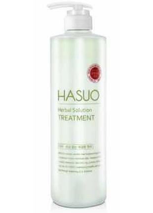 Тонизуюча маска для волосся і шкіри голови pl cosmetic hasuo herbal solution treatment 750 ml