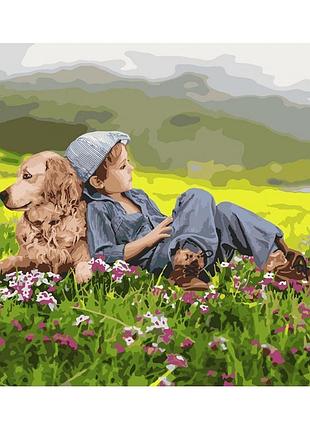Картина по номерам дружественный дуэт тм идейка 40 х 50 см кно4702