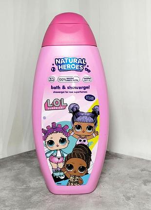 Детский гель для душа и ванны natural heroes lol 250 мл.