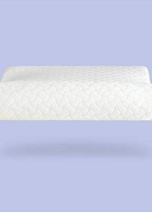 Подушка ортопедическая 63х43х10/8 см ideia с эффектом памяти антиаллергенная висколастик наволочка