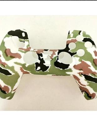 Силиконовый чехол для джойстика sony playstation ps5 + накладки на аналоговые стики