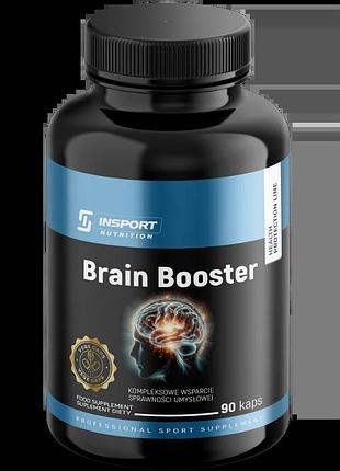 Натуральная добавка insport nutrition brain booster для поддержки работы мозга и когнитивных функций