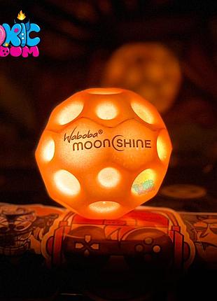 Мячик попрыгунчик neon moon ball оранжевый