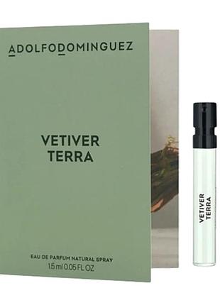 Adolfo dominguez vetiver terra парфюмированная вода (пробник)