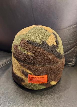 Оригинальная мегакрута флисовая детская шапка vans multicam (3-7 лет)