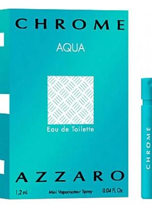 Azzaro chrome aqua туалетная вода (пробник)