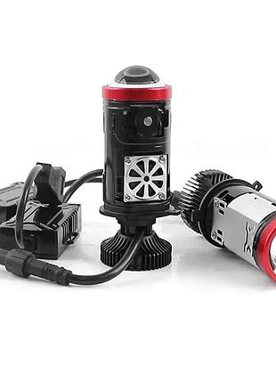 Лампы h4 bi-led мини линзы racbox