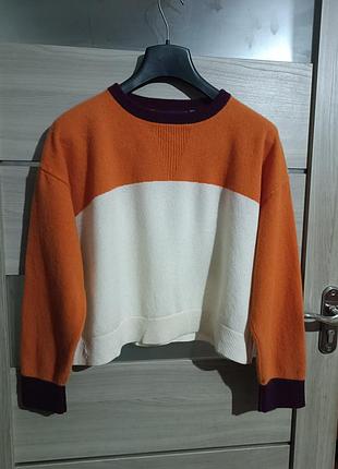 Свитер кофта оверсайз шерсть+кашемир