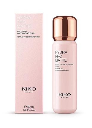 Флюїд-база під макіяж kiko milano hydra pro matte moisturising fluid 50мл