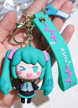 Брелок hatsune miku аниме фигурка 6 см хацуне мику