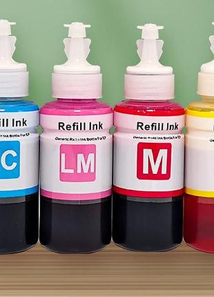 Комплект чернил refill ink 6шт для epson l801 l800 l1800 l850(70ml)