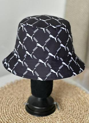Панама двухстороння принт: чорна+біла розмір: 57-58