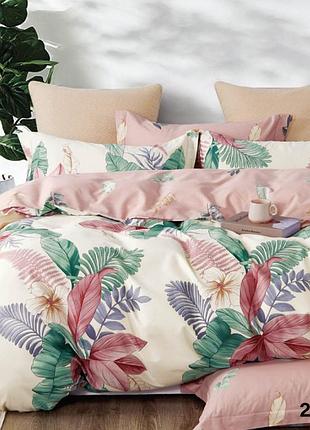 Постельное белье тропики, ранфорс, евро размер