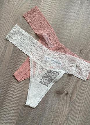 Мереживні трусики набір primark