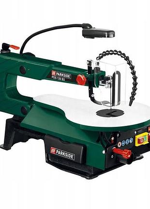 Лобзик настільний parkside 120вт (германія) + 4 полотна | міні стрічкова пилка для точного різу