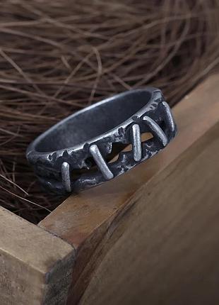 Кольцо серое шов нержавеющая сталь женское мужское