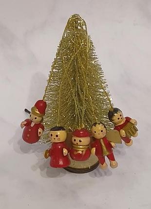 Старинные рождественские миниатюрные украшения из нимочичины 5 шт