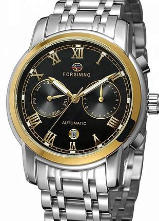 Механические часы с автоподзаводом rining, мужские оригинальные наручные часы с календарем форсининг yousf