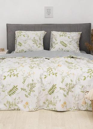 Постельное белье летний букет, ранфорс, евро размер