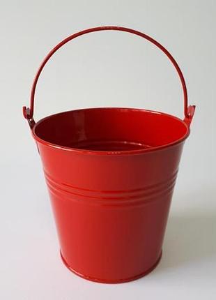 Ведёрко металл цветное d 11 cm; h 10 cm forkopt