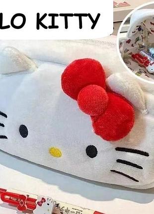 Косметичка пенал детский hello kitty хеллоу китти 18×5×11 см