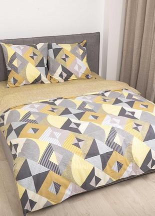 Постельное белье геометрия, ранфорс, 2-спальный набор
