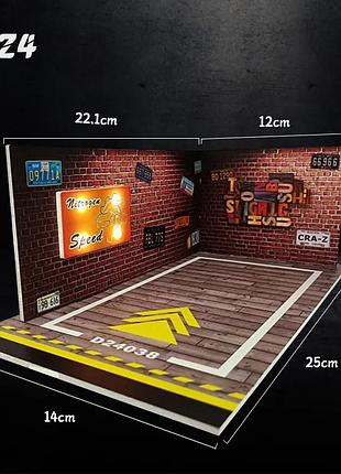 Масштабная модель подземной парковки 1/24