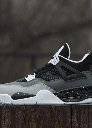 Air jordan 4 retro se fear black white