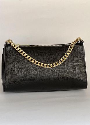 Сумка из натуральной кожи lia чорная