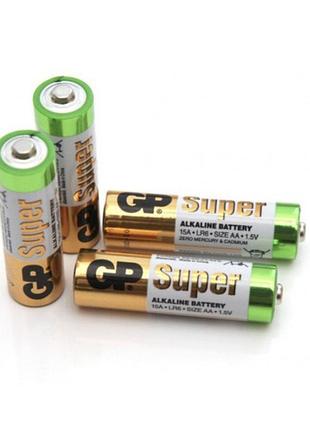 Батарейка щелочная gp super alkaline lr 06 пальчик
