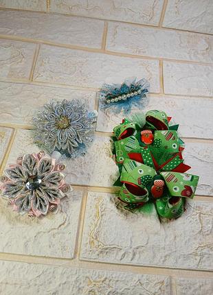 Уцінка!  зимові прикраси з вітріни. заколки.