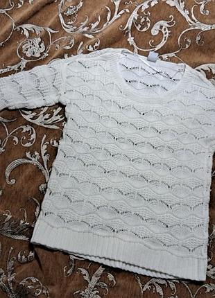 Вязаная кофта размер м цвет белый vero moda